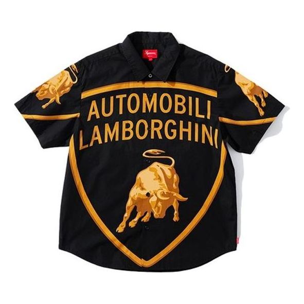 Košeľa Supreme Supreme Automobili Lamborghini Short Sleeve Shirt Čierna | SUP-SS20-522