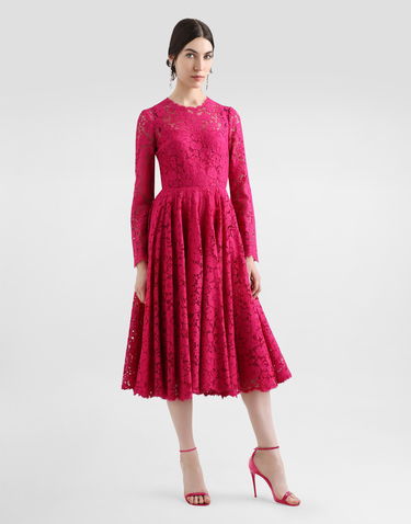 Šaty Dolce & Gabbana Dolce & Gabbana Cordonetto Lace Circle-Skirt Dress Ružová | F6TJOTHLMIIF0382, 1