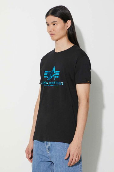 Tričko Alpha Industries Logo Tee Čierna | 100501FP.583, 3