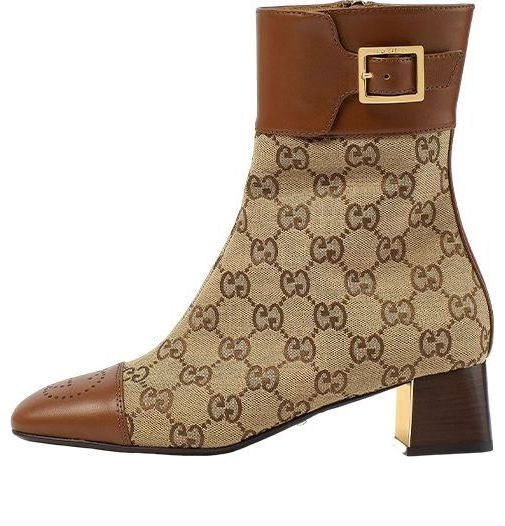 Tenisky a topánky Gucci GG Monogram Ankle Boots Hnedá | 700023-21HH0-2582, 0