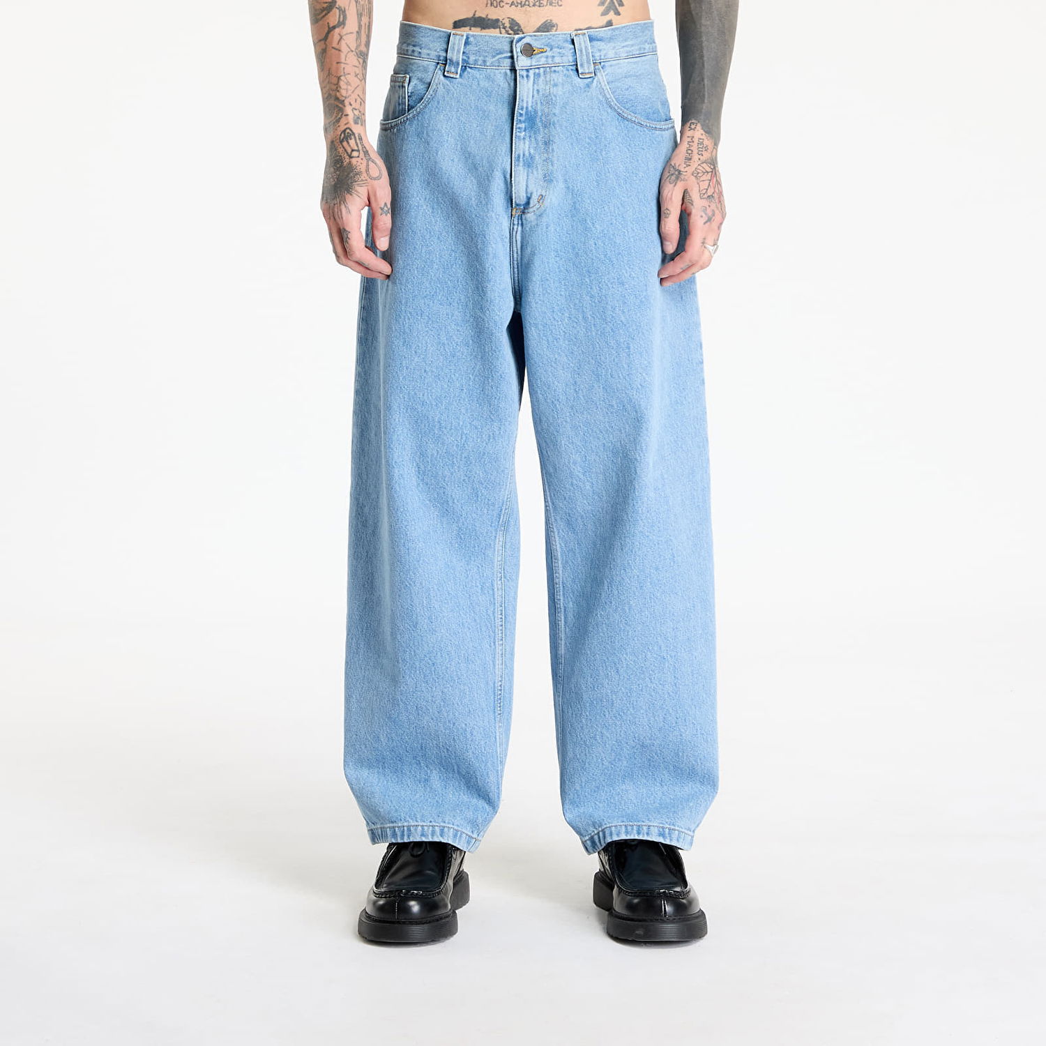 Džínsy Carhartt WIP Brandon Pant Blue Stone Bleached Modrá | I031246.0112, 0