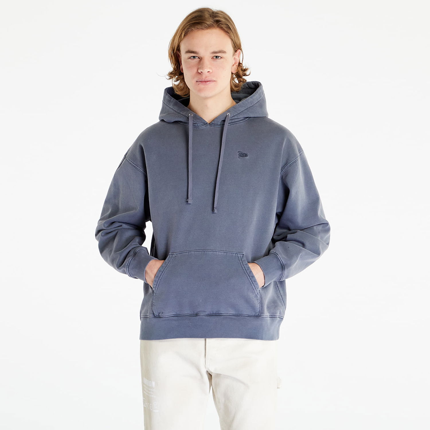 Mikina Patta Basic Washed Boxy Hoodie Šedá | POC-BC-WSH-BHS-001, 1