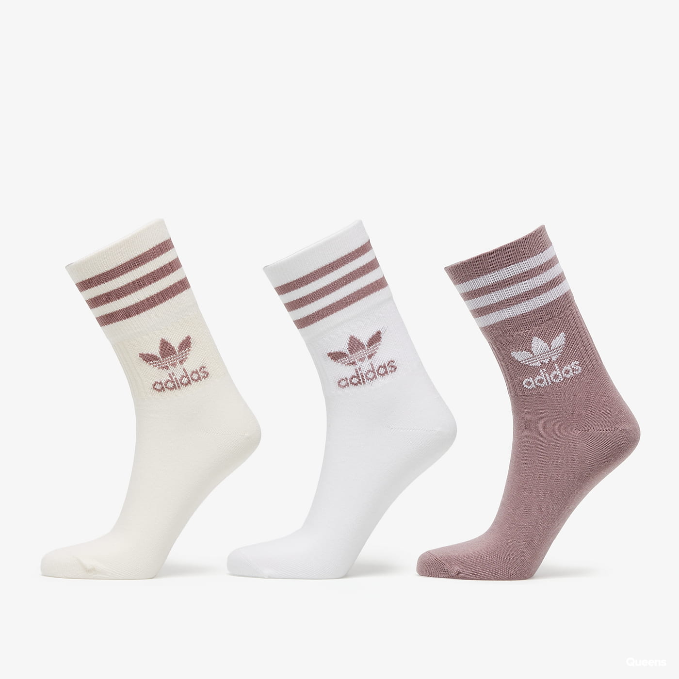Ponožky adidas Originals Mid Cut Crew Socks Hnedá | HL9222, 0
