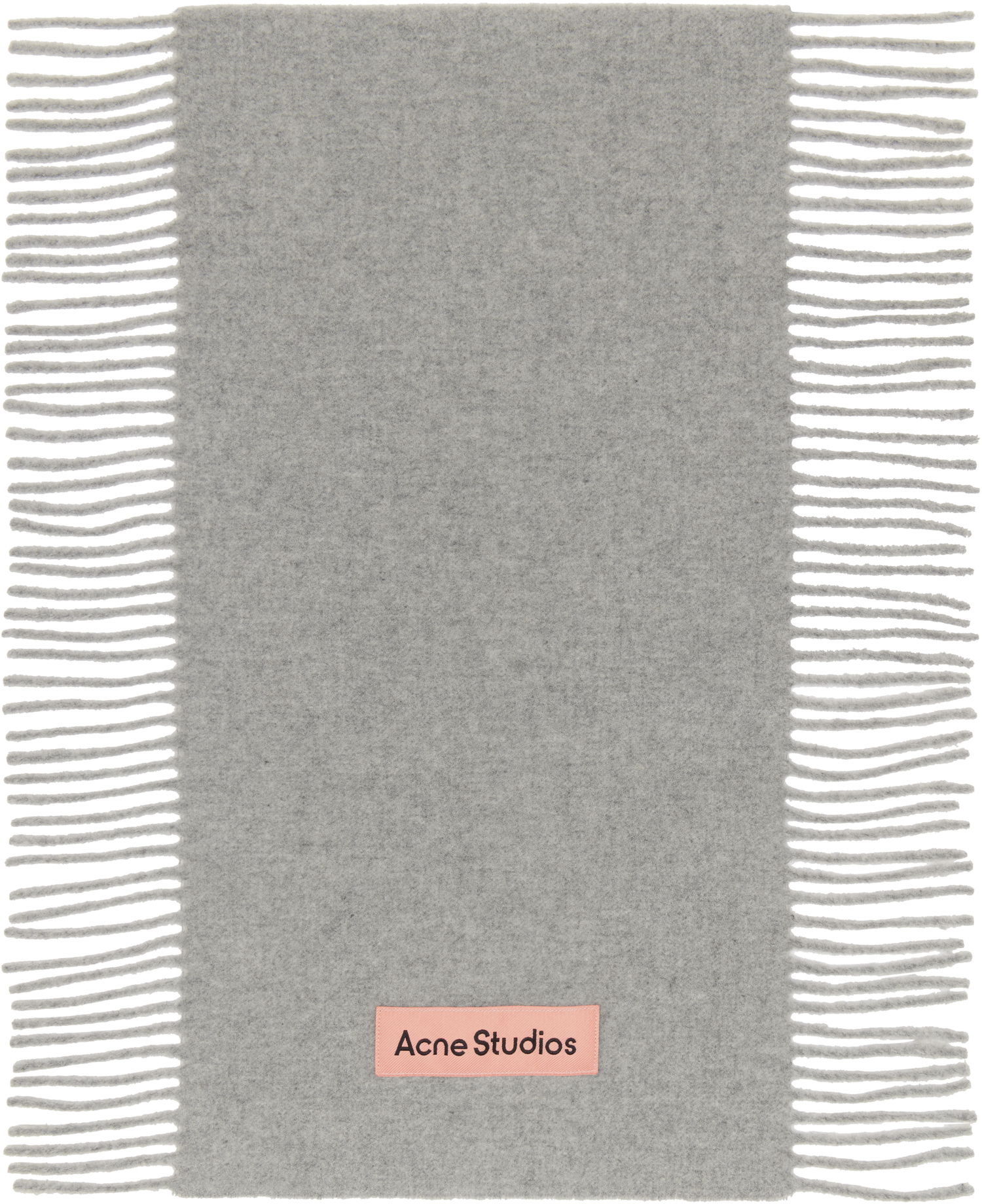 Šál Acne Studios Fringe Wool Scarf Šedá | CA0368-, 0