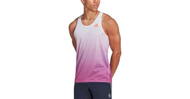 Tielko adidas Originals Adizero Engineered Men's Running Tank Top Ružová | hk9512, 1