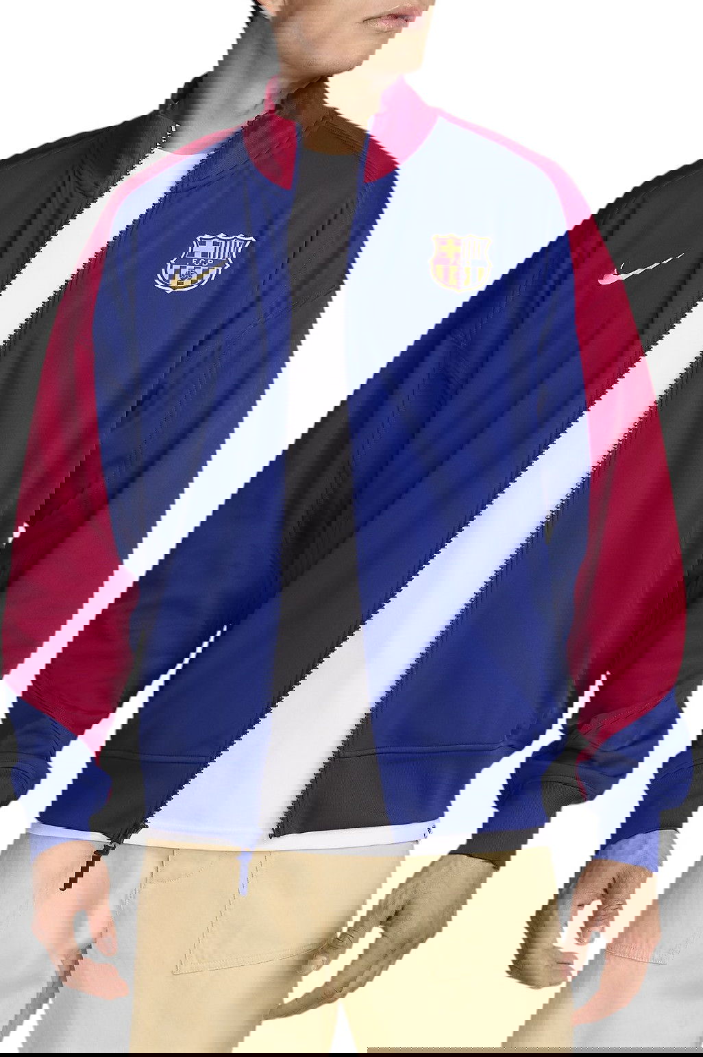 Bunda Nike FC Barcelona Dri-Fit Anthem Jacket Modrá | fn9625-455, 0