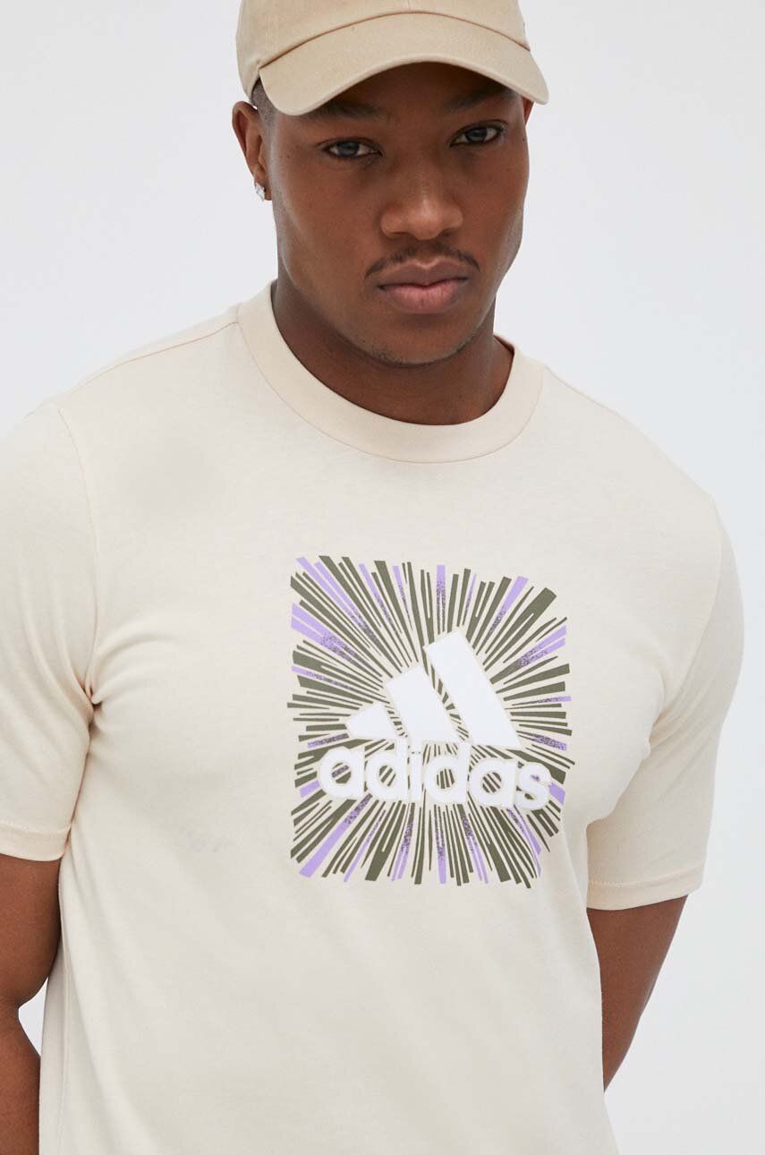 Tričko adidas Originals Sport Optimist Sun Logo T-Shirt Béžová | IC7788, 0