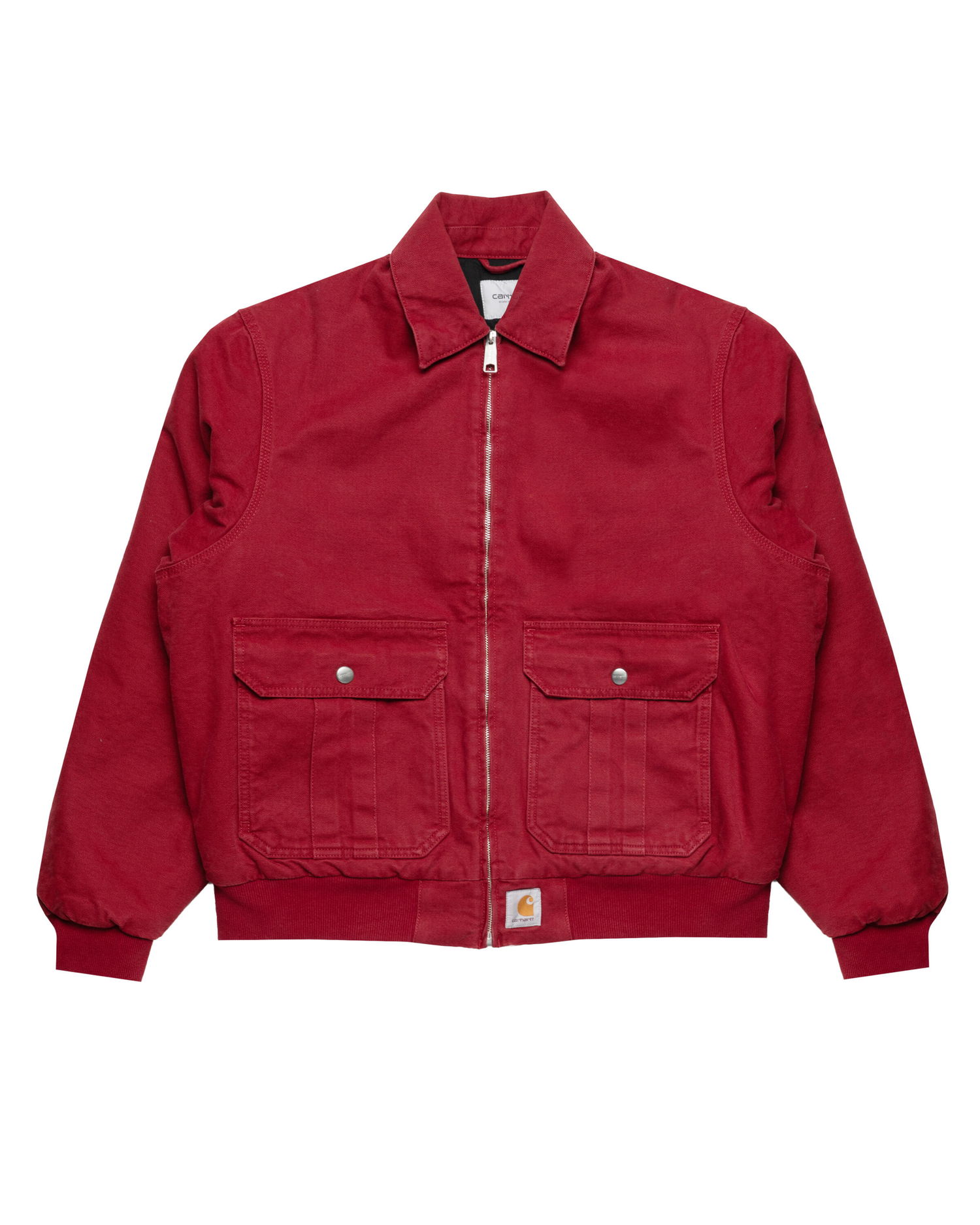 Bomber bunda Carhartt WIP Stanton Collared Full-Zip Bomber Jacket Červená | I035617.H806, 0