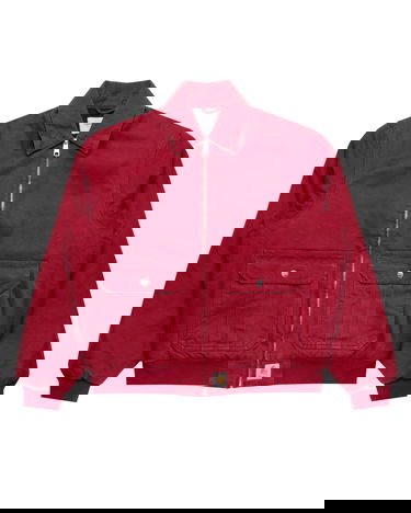 Bomber bunda Carhartt WIP Stanton Collared Full-Zip Bomber Jacket Červená | I035617.H806, 0