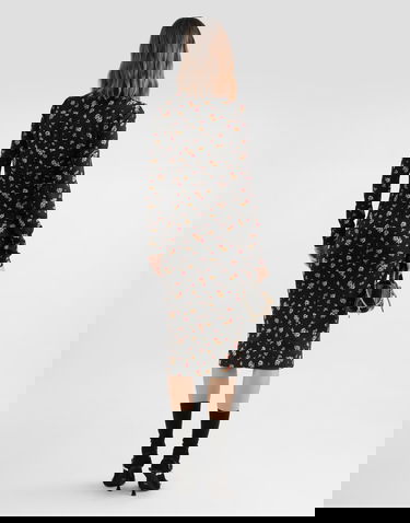 Šaty Dolce & Gabbana Small Floral-print Charmeuse Dress Rôznofarebný | F60G7TFSA8FHN5XT, 2