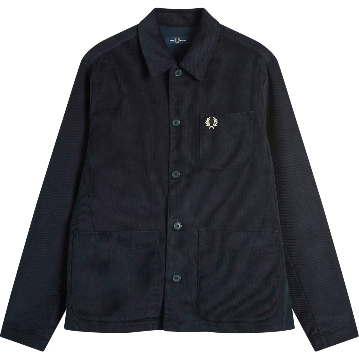 Košeľa Fred Perry Fred Perry Corduroy Overshirt with Pocket Detail Navy | M9832-608, 0