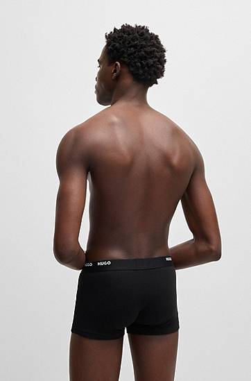 Boxerky BOSS Stretch-Cotton Trunks with Logo Waistbands, 5-Pack undefined | 50493840, 1