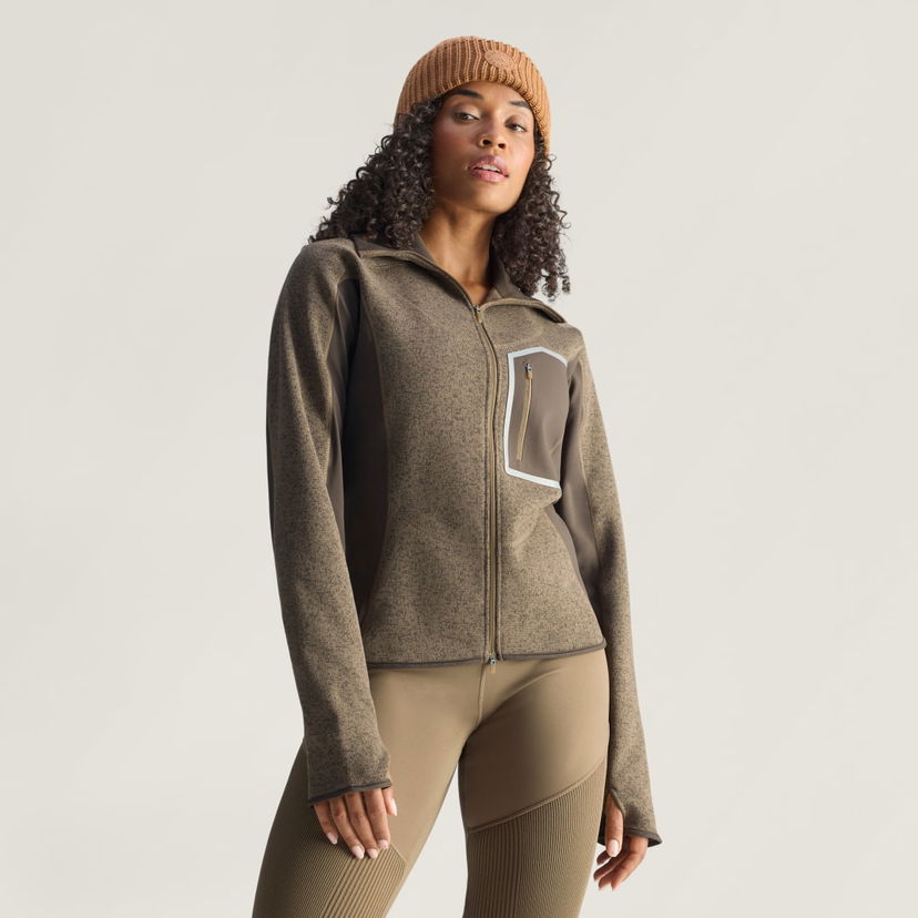 Bunda adidas Performance adidas by Stella McCartney CLIMAWARM Zip Midlayer Hnedá | JM6049