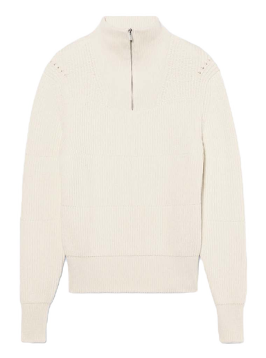 Mikina Jacquemus La Maille Doce Zip Neck Off Biela | 225KN011-2044 110