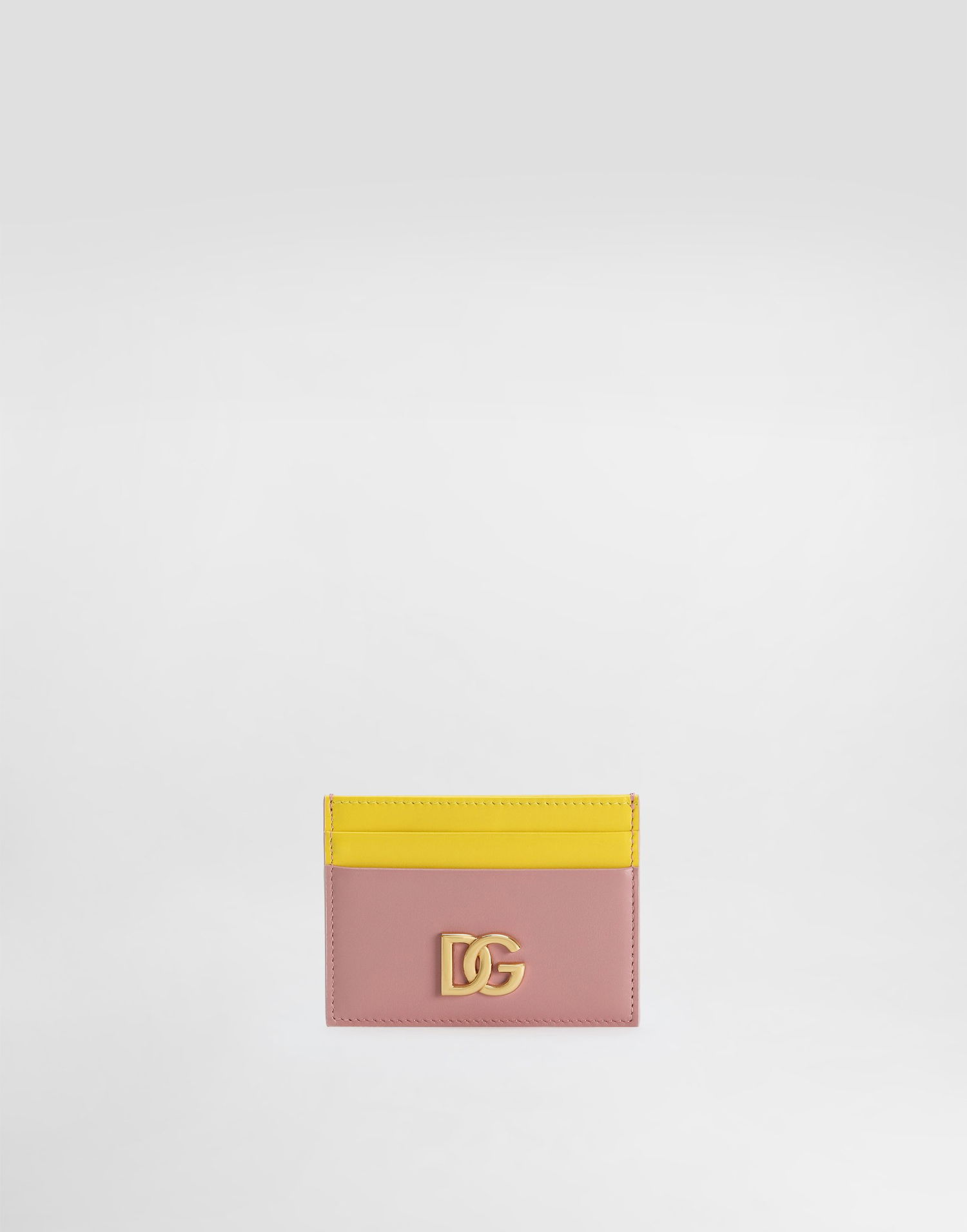 Peňaženka Dolce & Gabbana Dolce & Gabbana Calfskin Card Holder With DG Logo Ružová | BI0330A9M758B407, 0