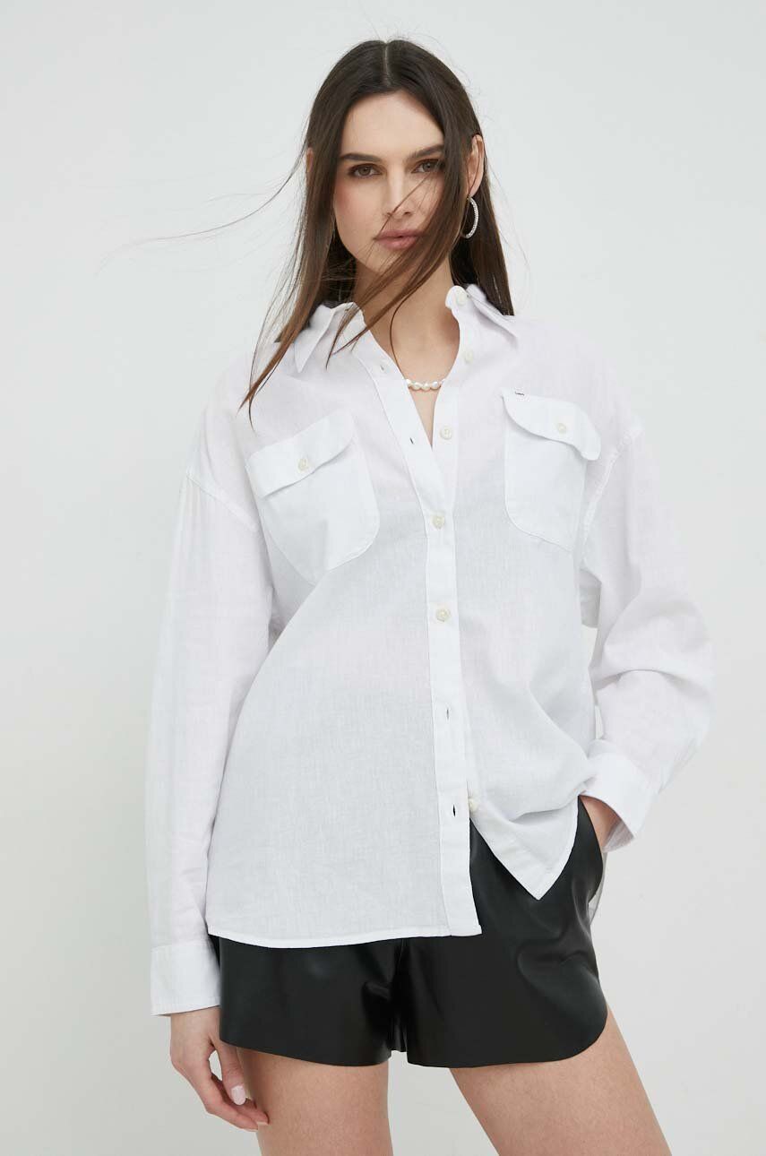 Košeľa Lee relaxed Biela | L46LVSLJ, 0