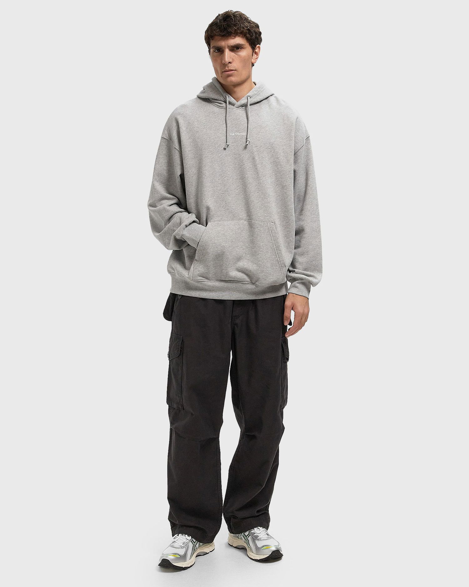 Mikina Peak Performance Original Terry Hoodie Šedá | G80276070, 1