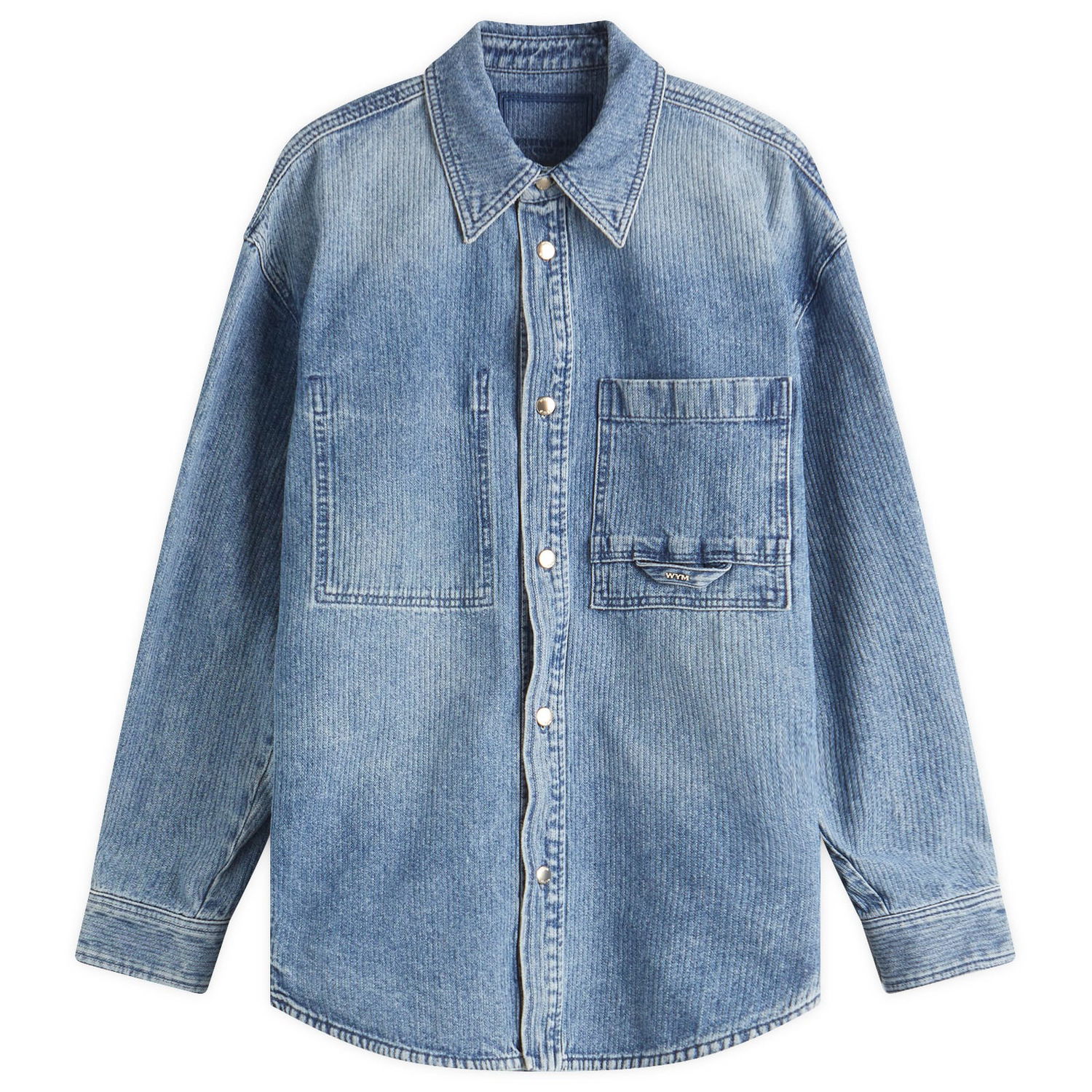 Košeľa WOOYOUNGMI Wooyoungmi Long Sleeve Denim Shirt Modrá | W251SH17-995L, 0