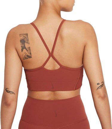 Podprsenka Nike Nike Yoga Dri-FIT Indy Light-Support Padded Longline Sports Bra Hnedá | dd1183-670, 1