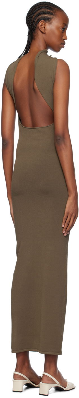Šaty TOTEME Totême Slip-Through Midi Dress Zelené | 241-WRD1093-YA0028, 2