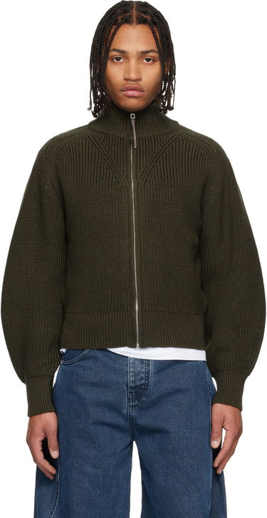 Bunda Jacquemus Merino Track Jacket Zelené | 25HCDM00569AK00275, 0