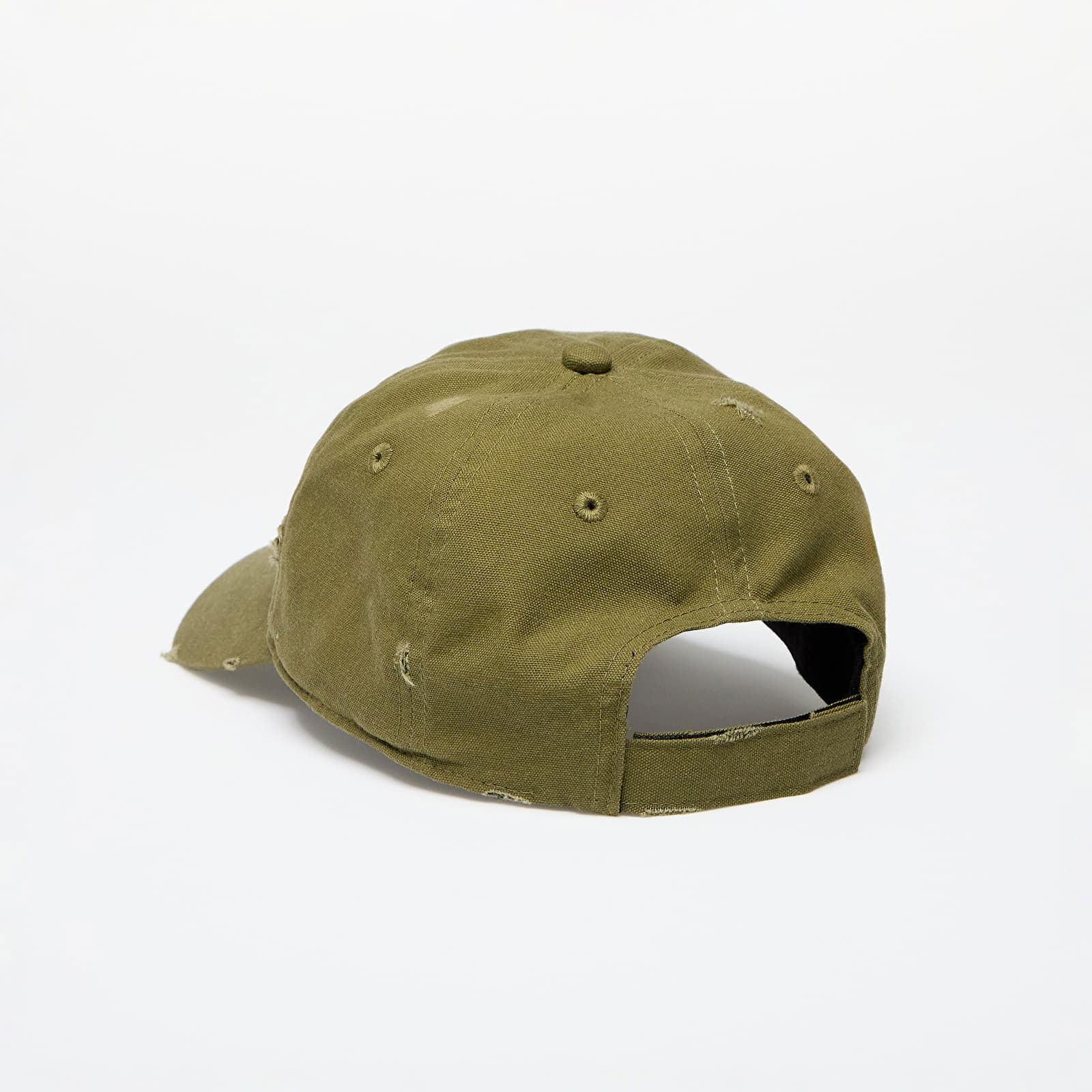 A BATHING APE Worn Out College Cap Olive Drab