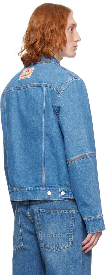 Bunda Marine Serre Marine Serre Moon Laser Denim Trucker Jacket Modrá | MJA063A CDEN0002, 2