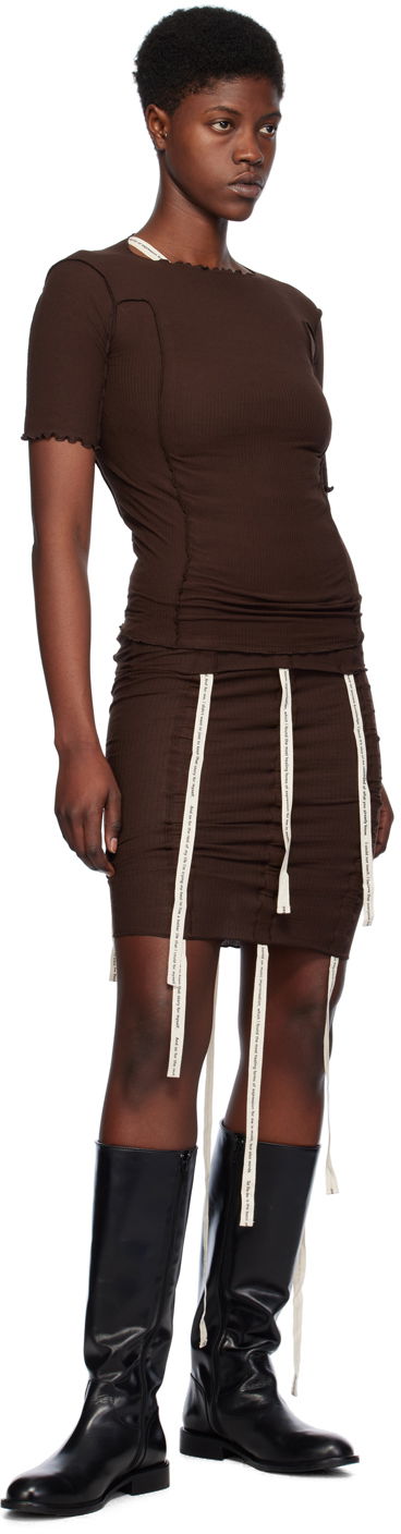 Tričko Baserange Omato Brown Fitted T-Shirt Hnedá | TTO3-RB-SP24, 3