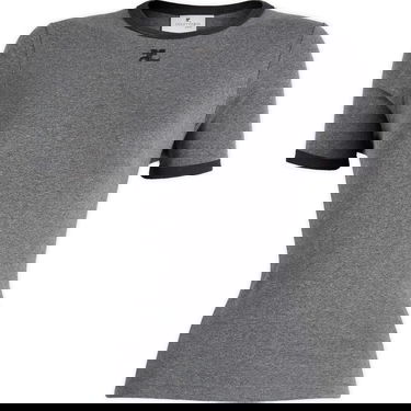Tričko Courrèges Signature T-Shirt Dark Heather Šedá | 324JTS017JS0166-B115, 0