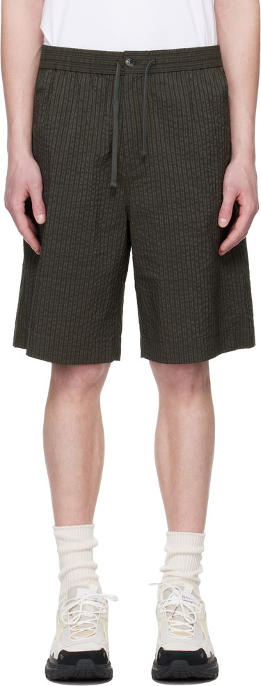 Šortky MAISON KITSUNÉ Maison Kitsuné Elasticated Bermuda Shorts Zelené | OM01406WC5032, 0
