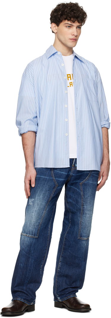 Džínsy DSQUARED2 Dsquared2 Loose Carpenter Jeans Modrá | S74LB1652_S30309, 3