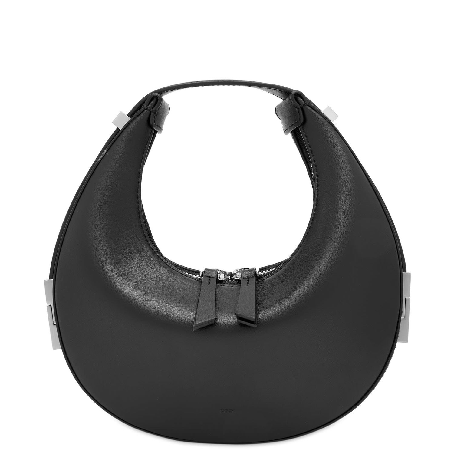 Taška cez rameno OSOI Mini Black Leather Shoulder Bag Čierna | 21SB030-101-01, 0