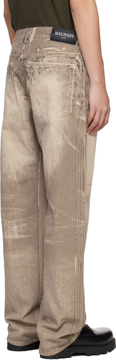 Džínsy Balmain Balmain Loose-Fit Jeans Béžová | EH1ML155DF57, 2