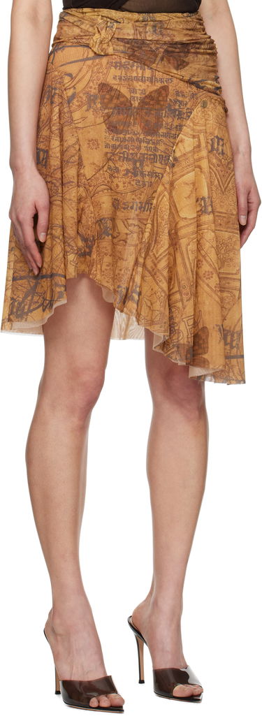 Sukňa MISBHV MISBHV Goa Mesh Midi Skirt Hnedá | 250W874, 1