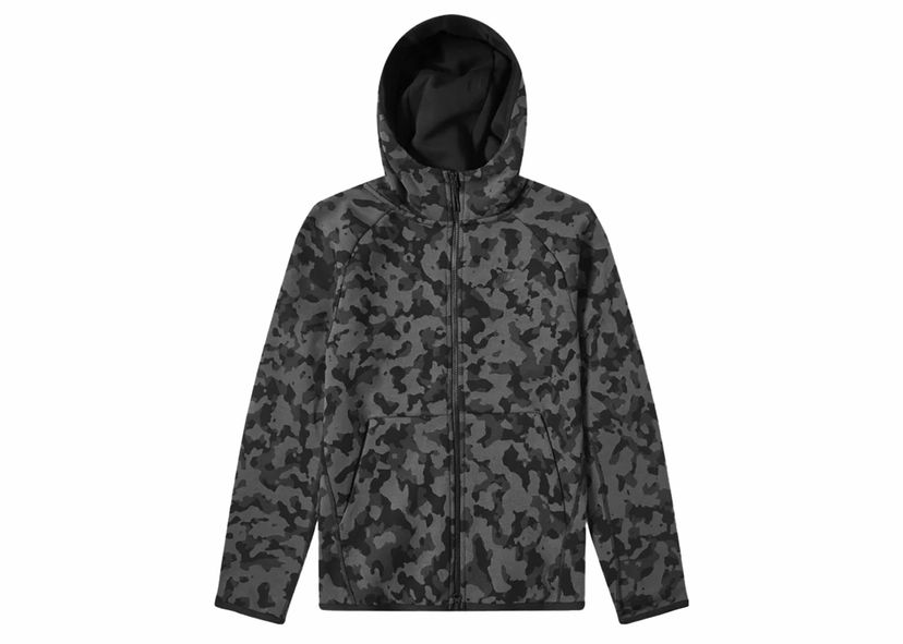 Mikina Nike Sportswear Tech Fleece Hoodie AOP Camo Zelené | CJ5975-010