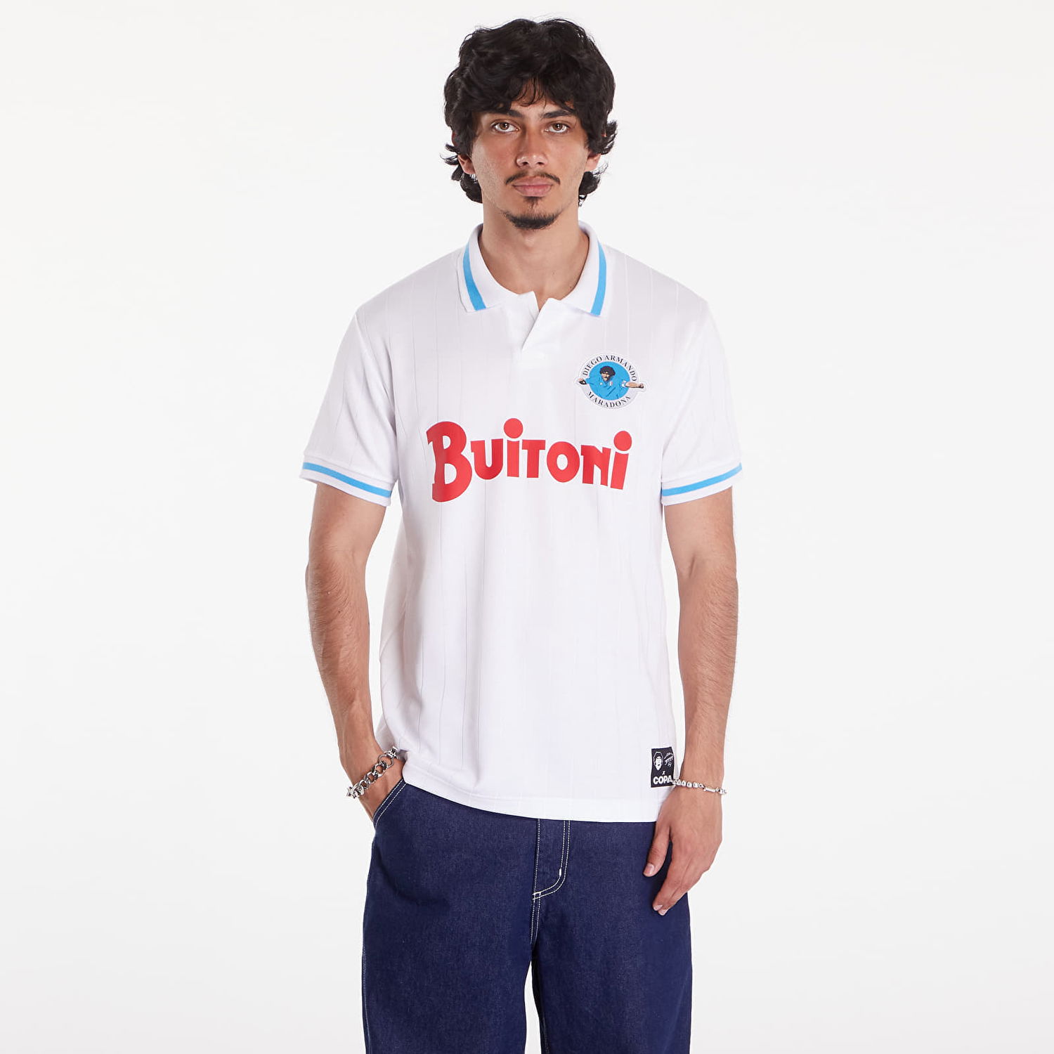 Dres COPA Maradona Napoli 1986-87 Away Retro Football Shirt Biela | 426-003, 0