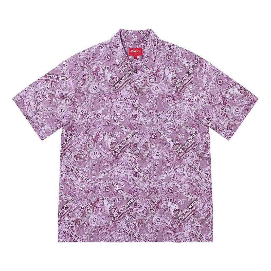 Košeľa Supreme Dollar Short Sleeve Shirt Fialová | SUP-SS23-275, 0