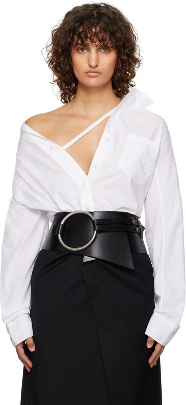 Košeľa Ann Demeulemeester Ann Demeulemeester Aida Metal Ring Belt Biela | 2402-U-BE20-LT128-099, 0