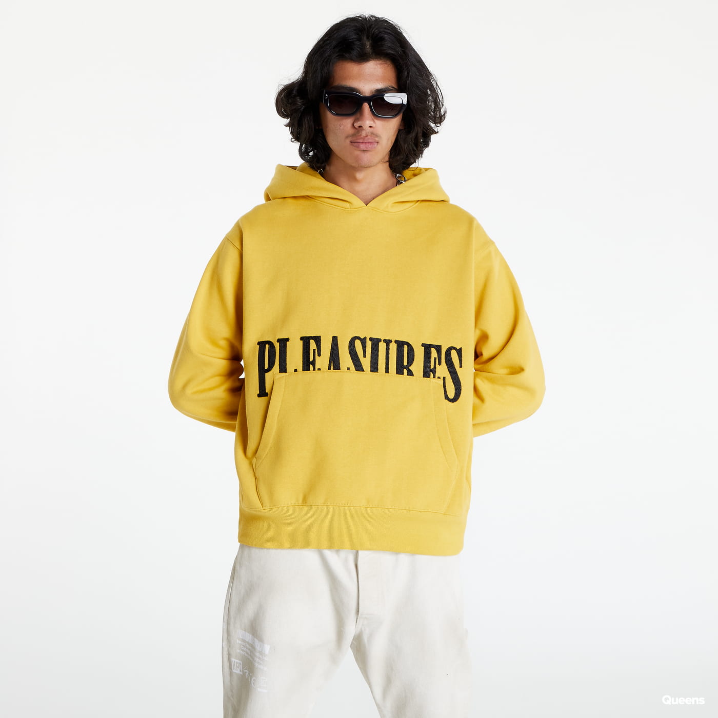 Mikina Pleasures Latex Hoodie Žltá | P22F016 MUSTARD, 0