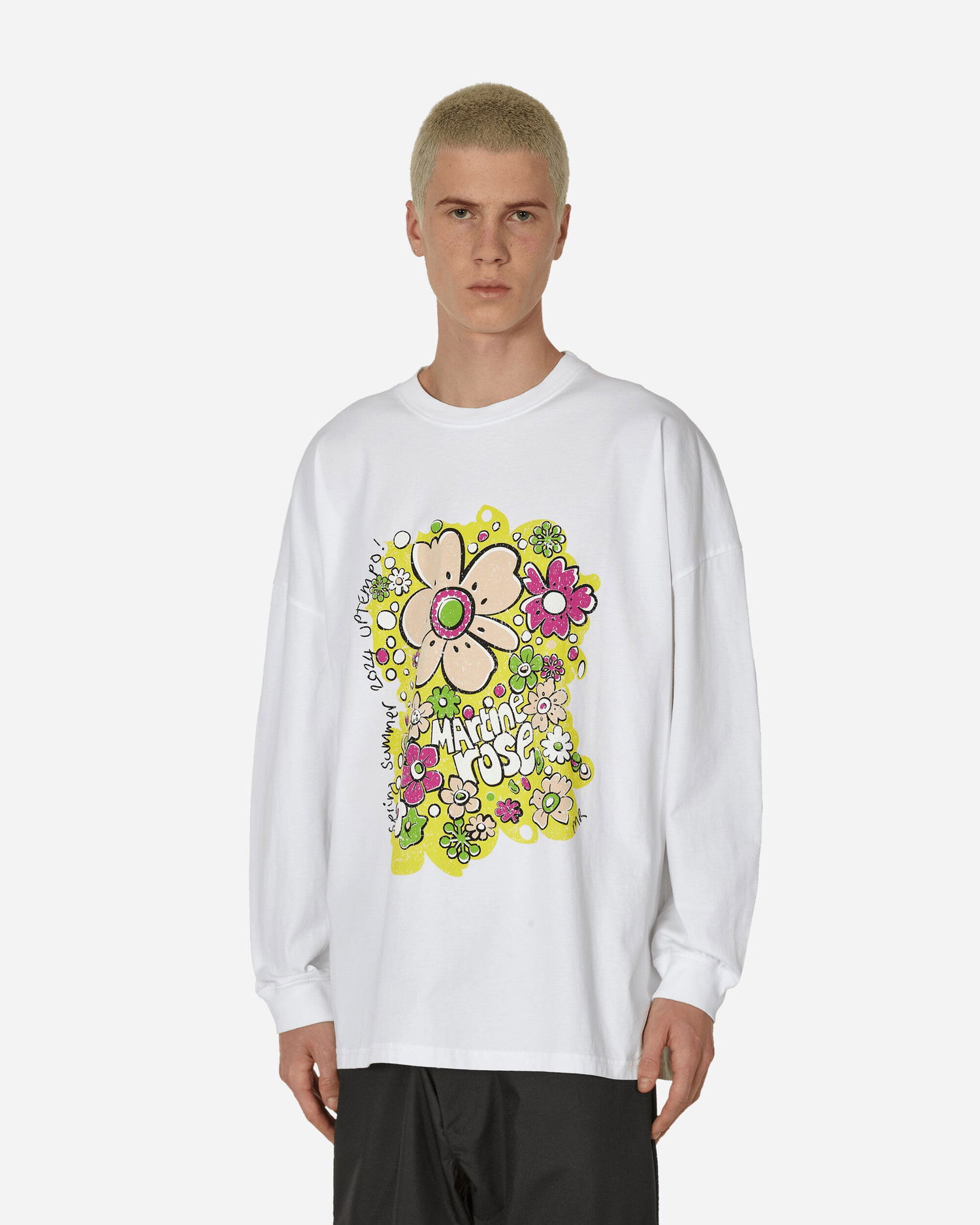 Tričko Martine Rose Oversized T-Shirt Biela | MRSS24-624A WHFEFL, 0