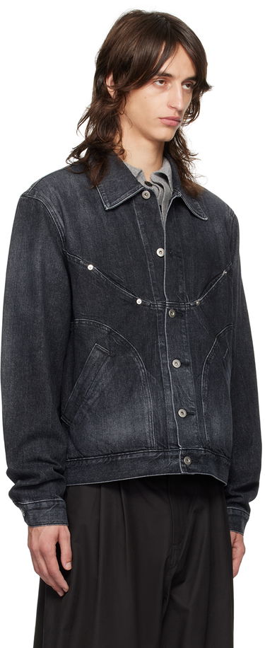 Bunda sage NATION SAGE NATION Jiji Denim Jacket Čierna | S084 DENIM JIJI JACKET, 1