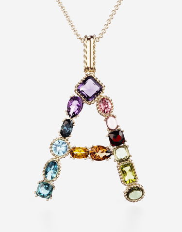 Náhrdelník Dolce & Gabbana Rainbow Alphabet "A" Pendant Necklace Rôznofarebný | WAMR2GWMIXAZOO00, 1