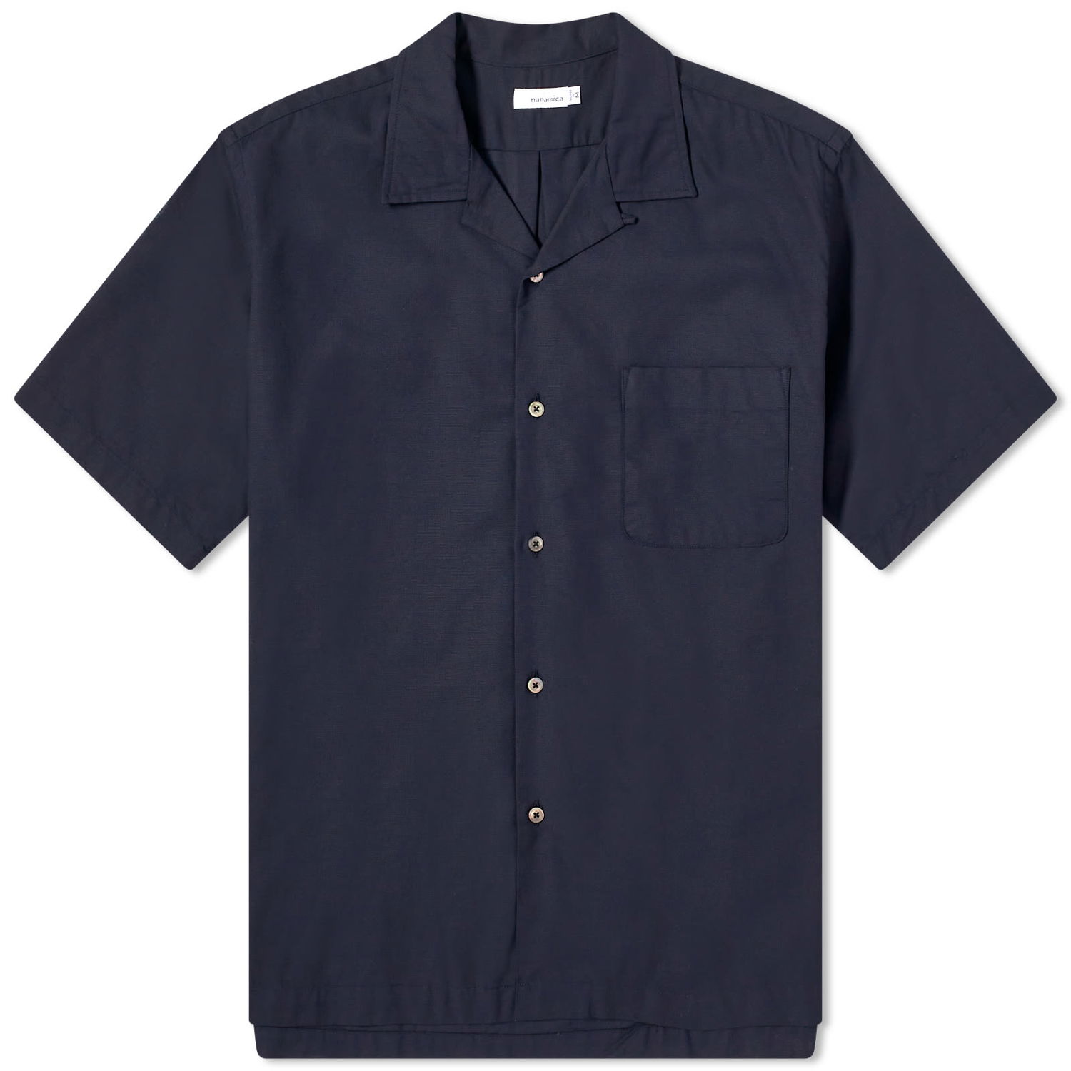Košeľa NANAMICA Short Open Collar Čierna | SUGS410E-N, 0