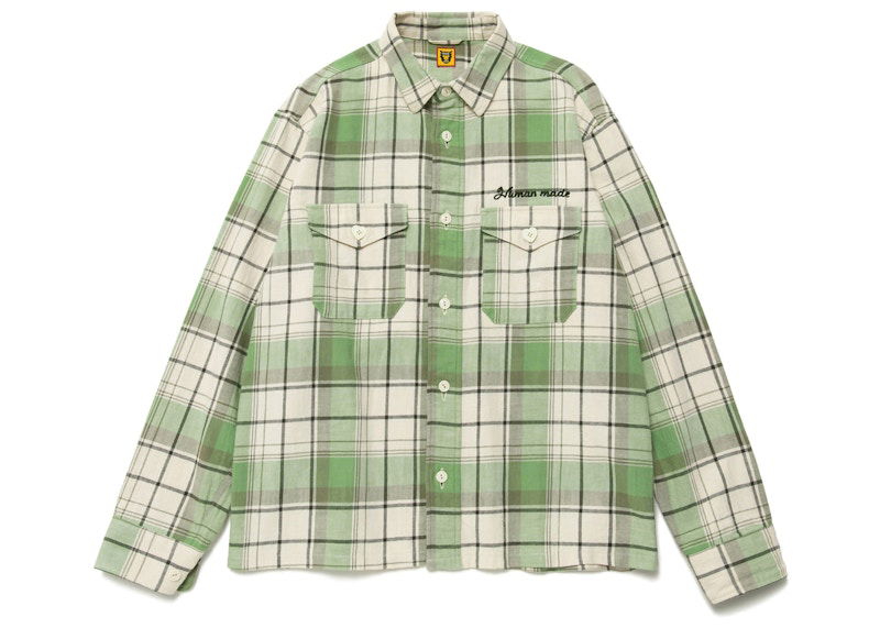 Košeľa Human Made Checked Overshirt Zelené | HM25SH003