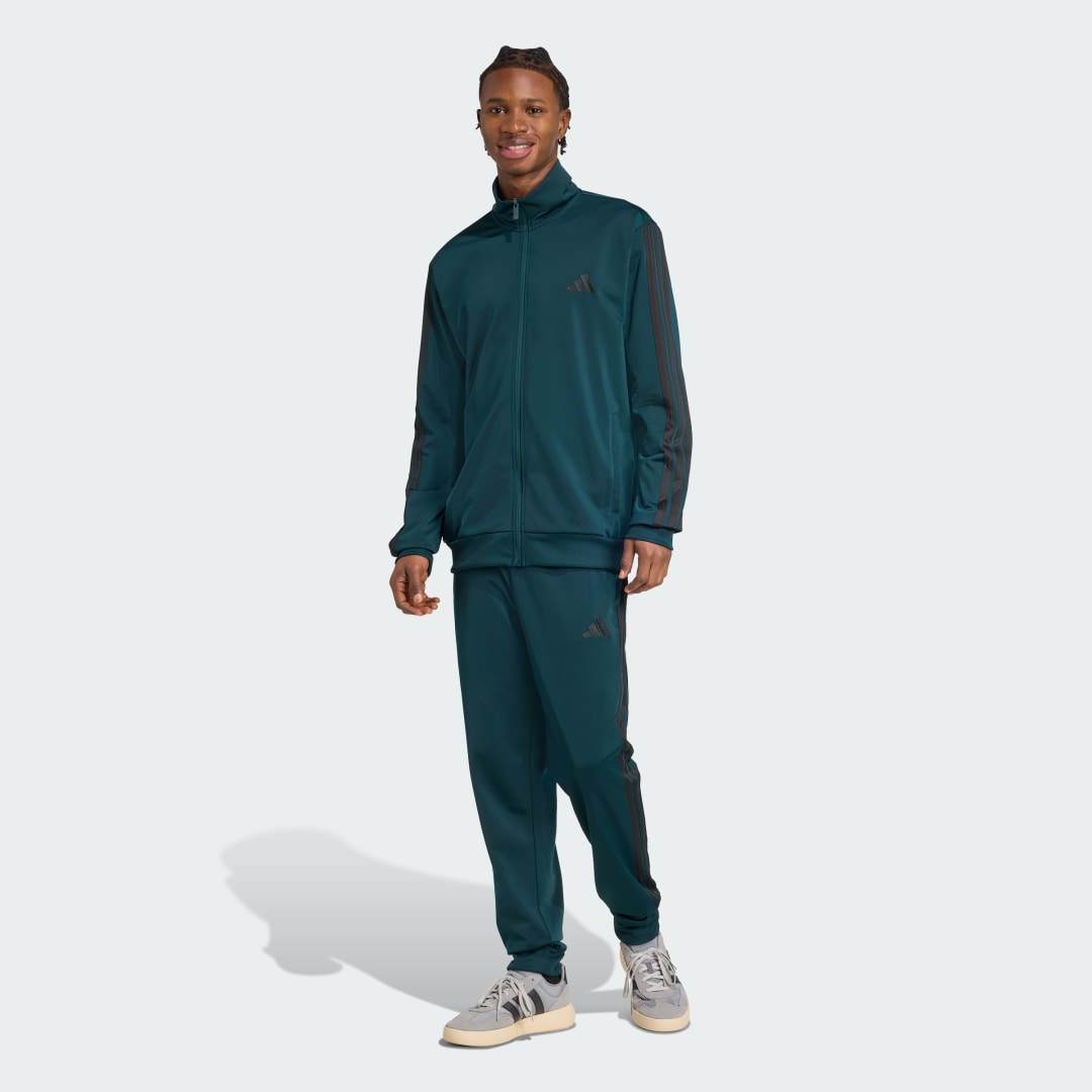 Súprava adidas Performance Sportswear Basic 3-Stripes Tricot Track Suit Zelené | JX5502, 0