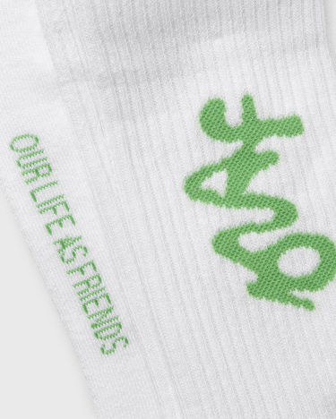 Ponožky ØLÅF Olaf Signature Logo Socks Biela | A200818-OPTICAL-WHITE, 1