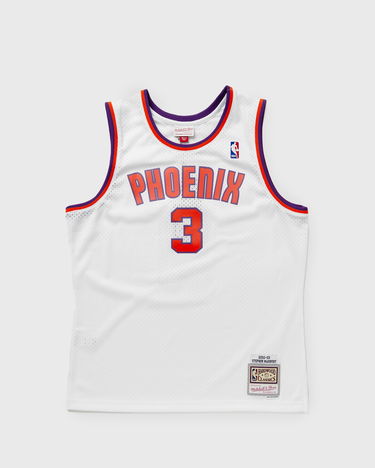 Dres Mitchell & Ness NBA Swingman Jersey Phoenix Suns Alternate 2002-03 Stephon Marbury #3 Biela | SMJY4445-PSU02SMBWHIT, 0