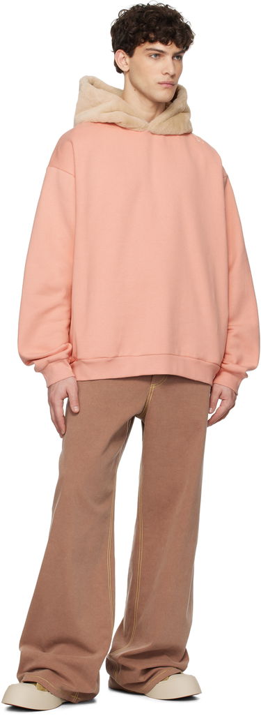 Mikina Marni Marni Brushed Organic Cotton Hoodie Ružová | FUMU0067SQ UTC269, 3