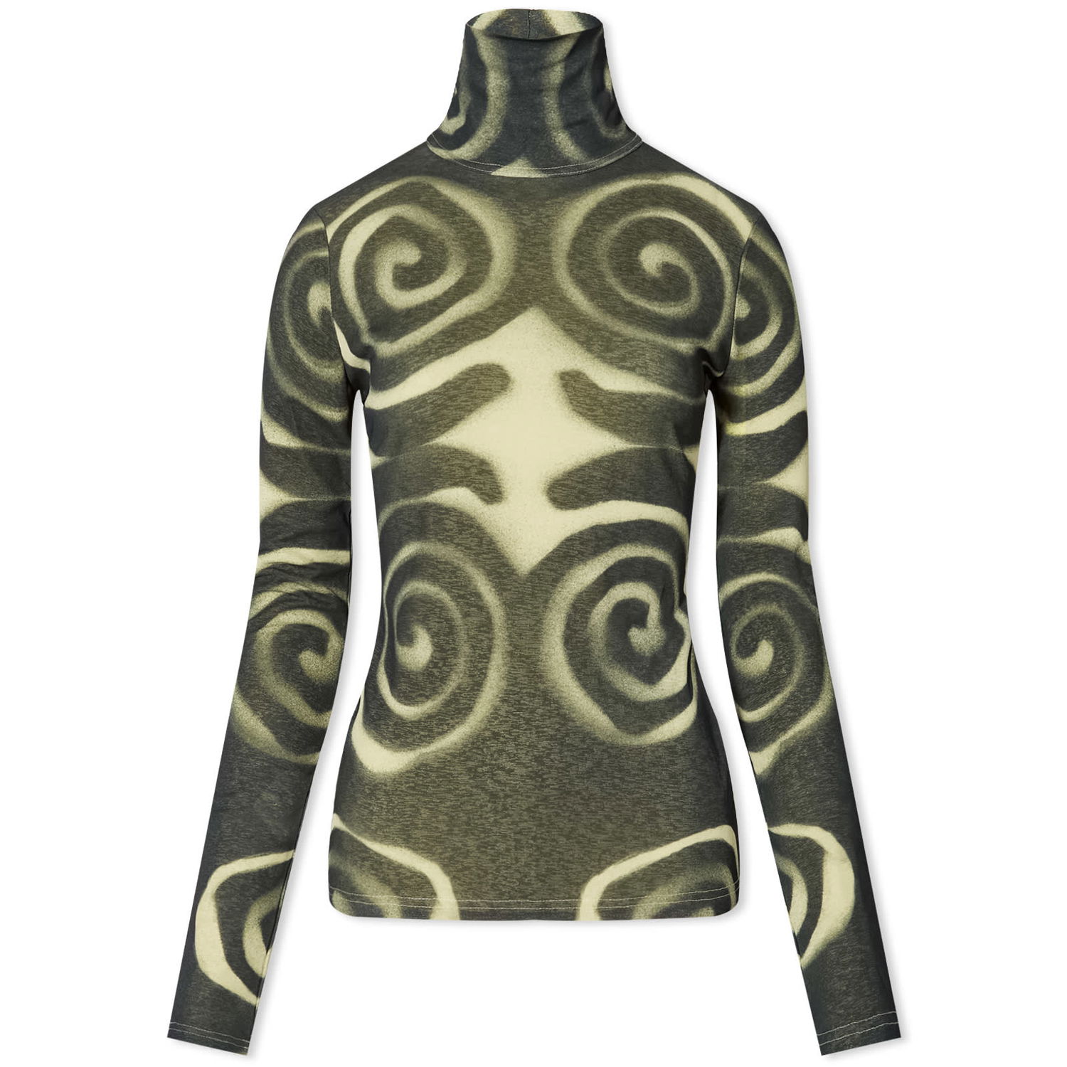 Tričko Nanushka Long Sleeve Josa Sprial Top Zelené | NW24RSTP01999, 0