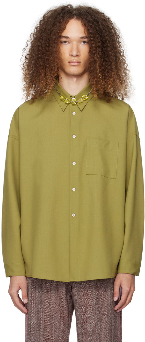 Košeľa Marni Button-Down Shirt Zelené | CUMU0061A3 TW839